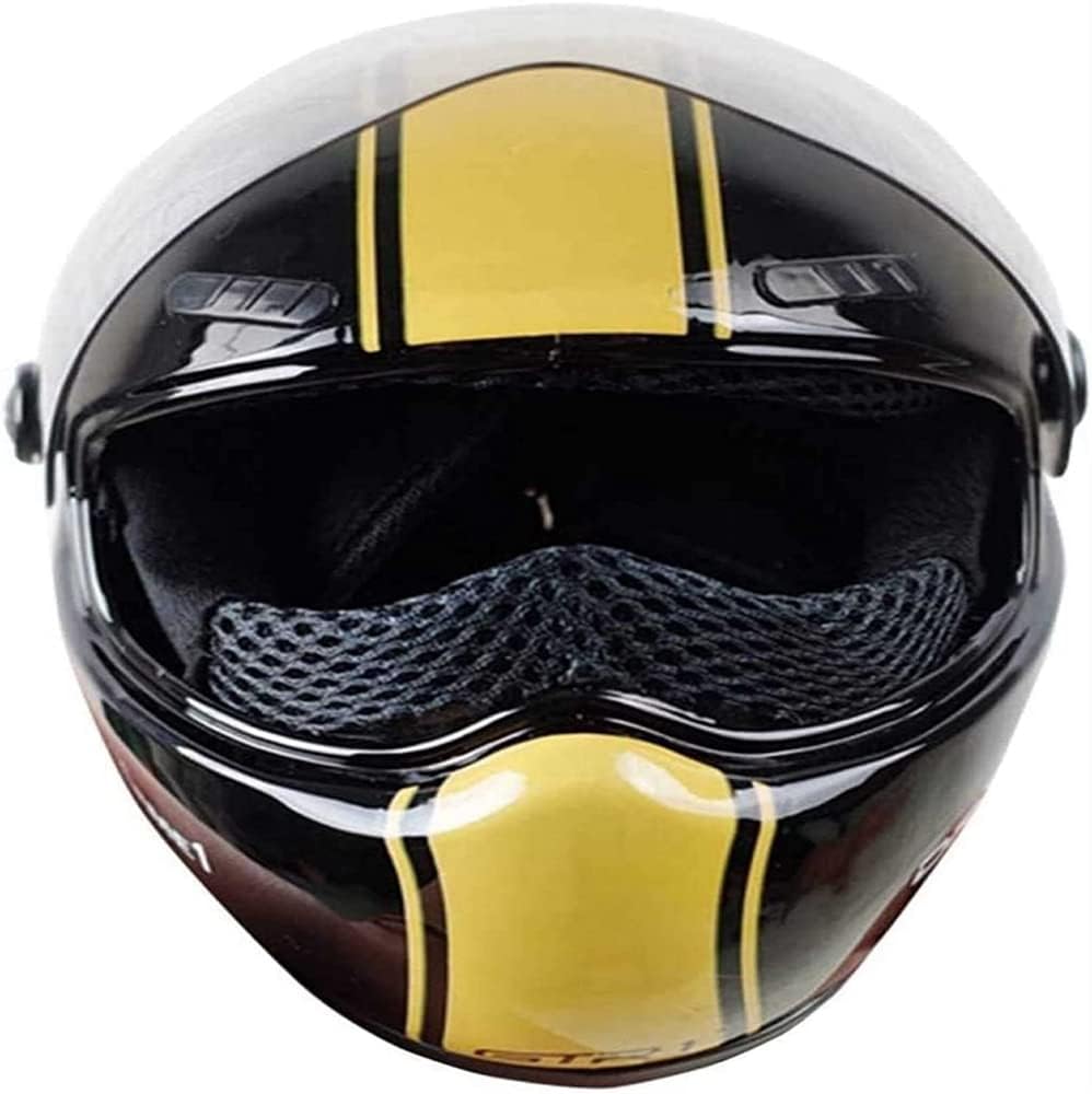Pet Safety - Cat & Dogs Motorcycle Helmet - Full Face, Bike Riding & Outdoor (Black)