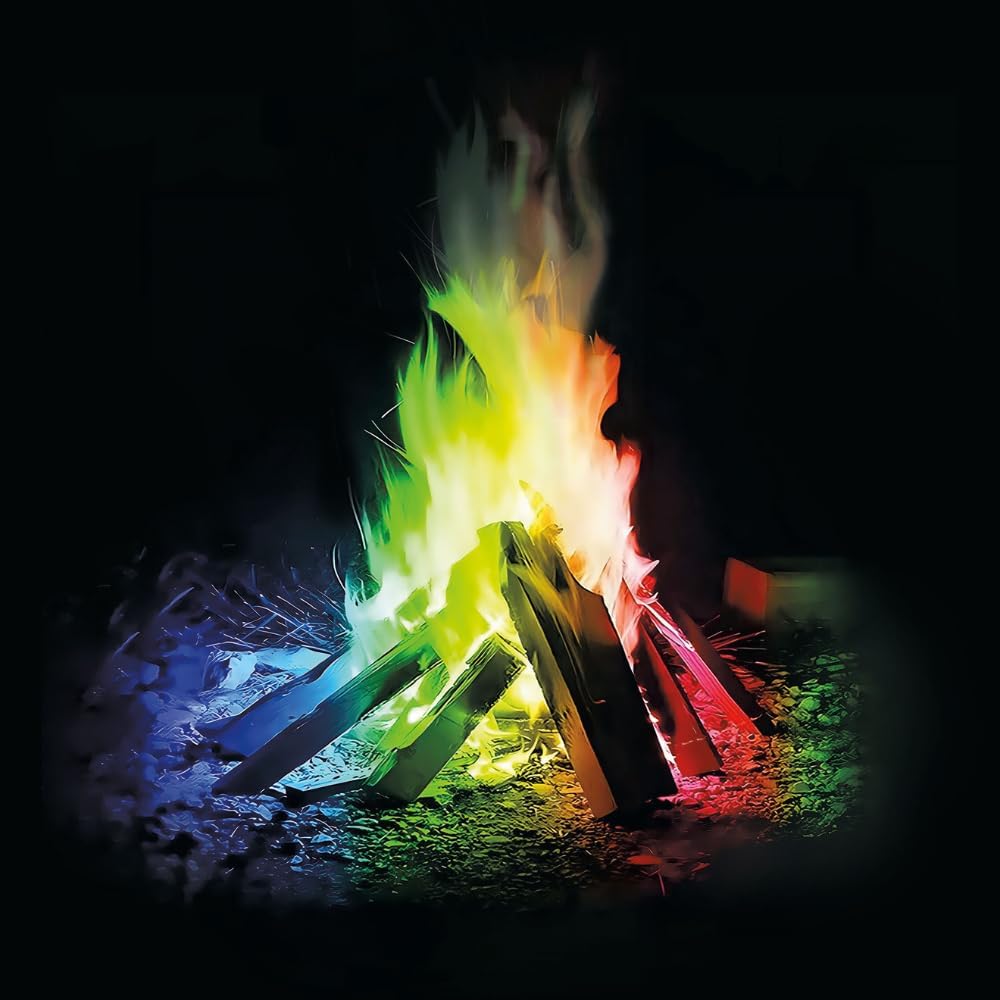 GOFIRE Color Flame - Safe for Indoor & Outdoor, 1 Hour Burn - 30 Pack