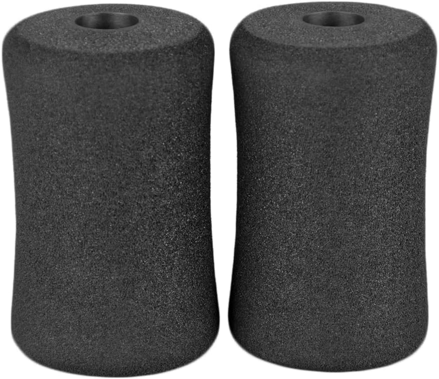 Sponge Foam Foot Pad Roller Pair, Used for Replacing Gym Exercise Equipment, Suitable for 1-inch Rod (Foam 4.53" X 2.56" Od X 0.87" Id)