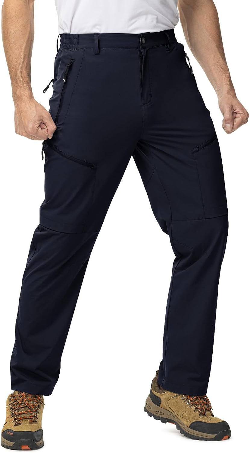 TBMPOY Mens Hiking Pants Lightweight Water Resistant Travel Outdoor Fishing