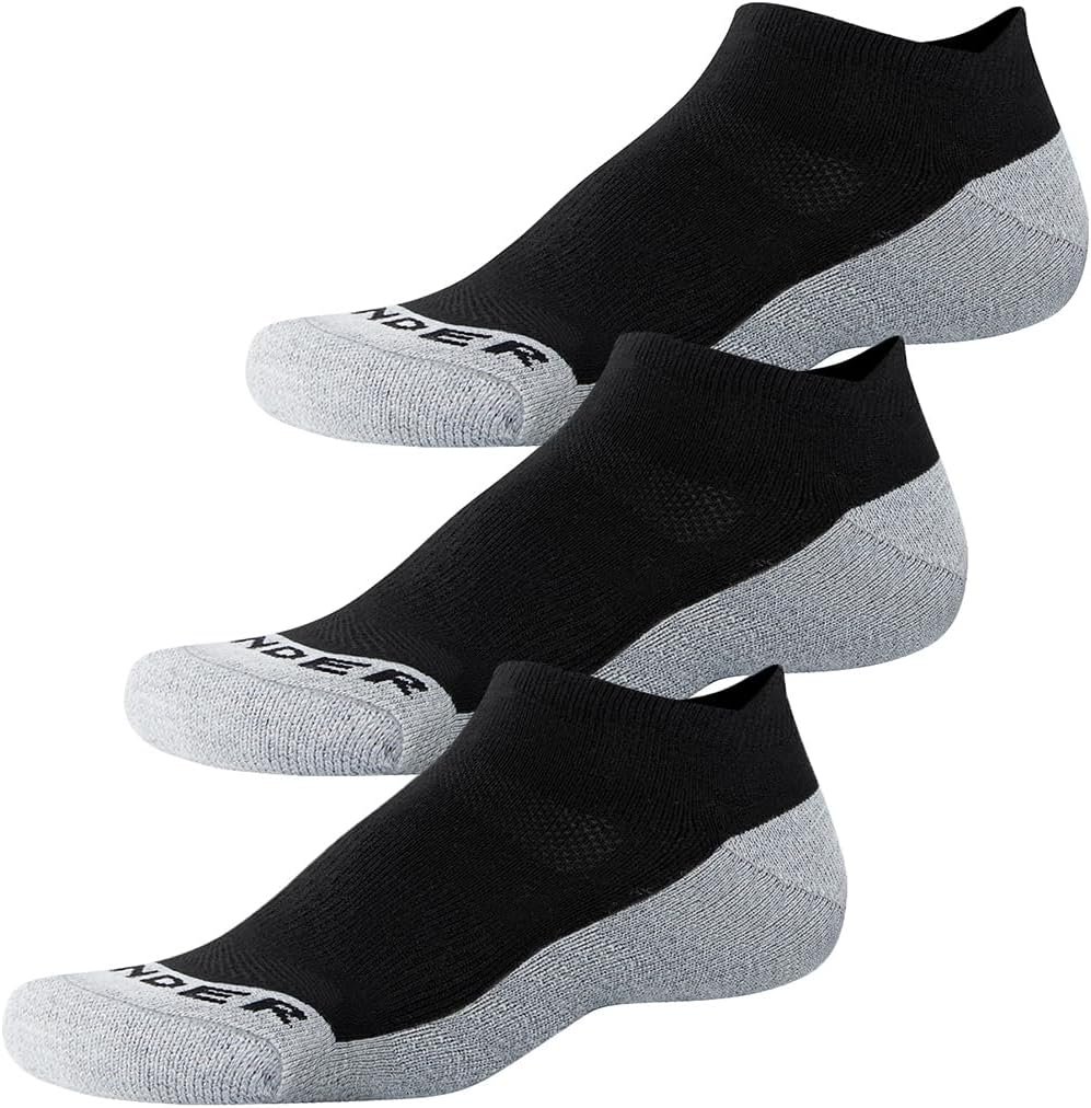 WANDER Merino Wool Ankle Running Hiking Socks Lightweight No Show 3 Pairs