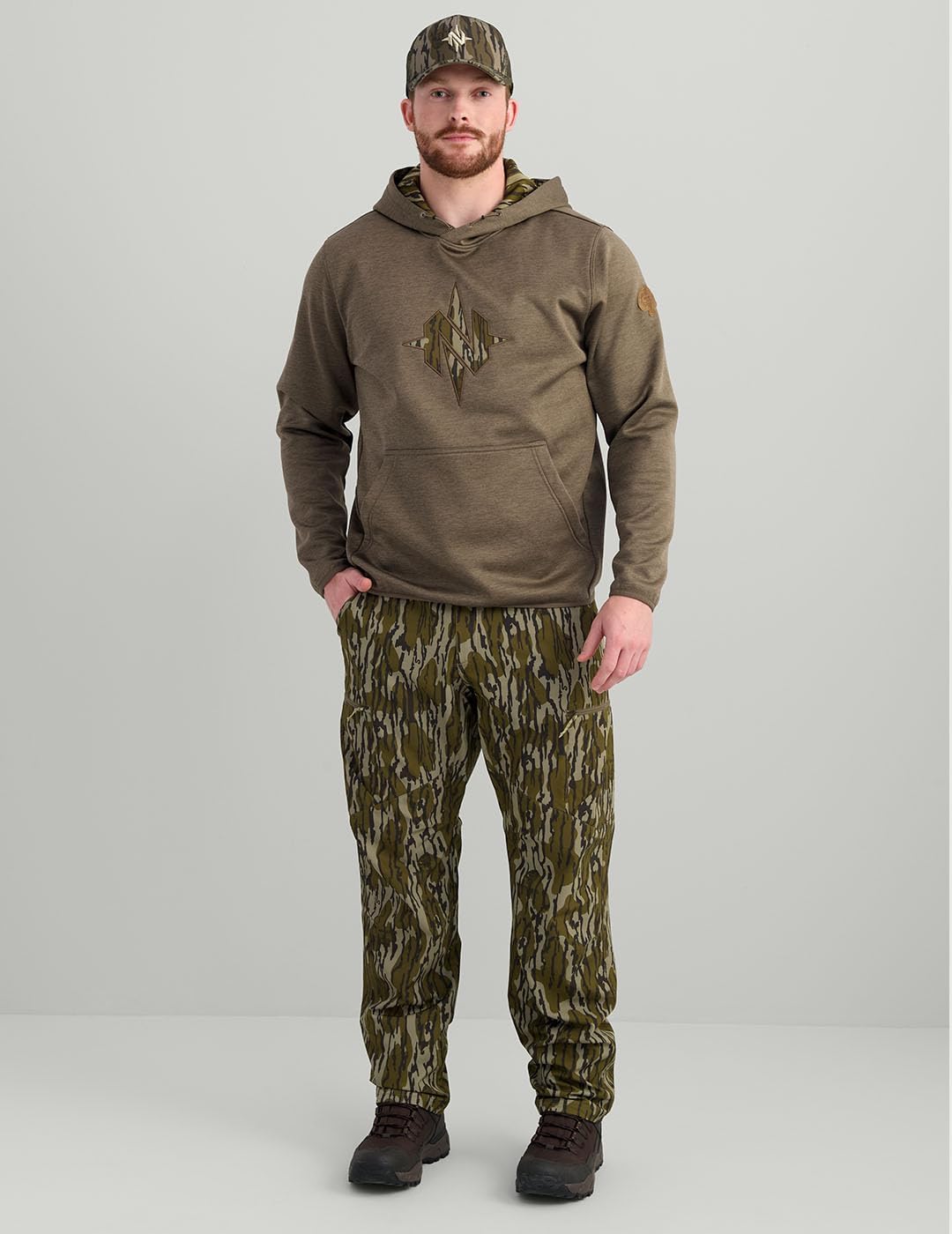 Nomad Men's North Star Hoodie, Comfortable Midweight Hunting Hoodie With Camo Logo for Everyday and Outdoor Lifestyle