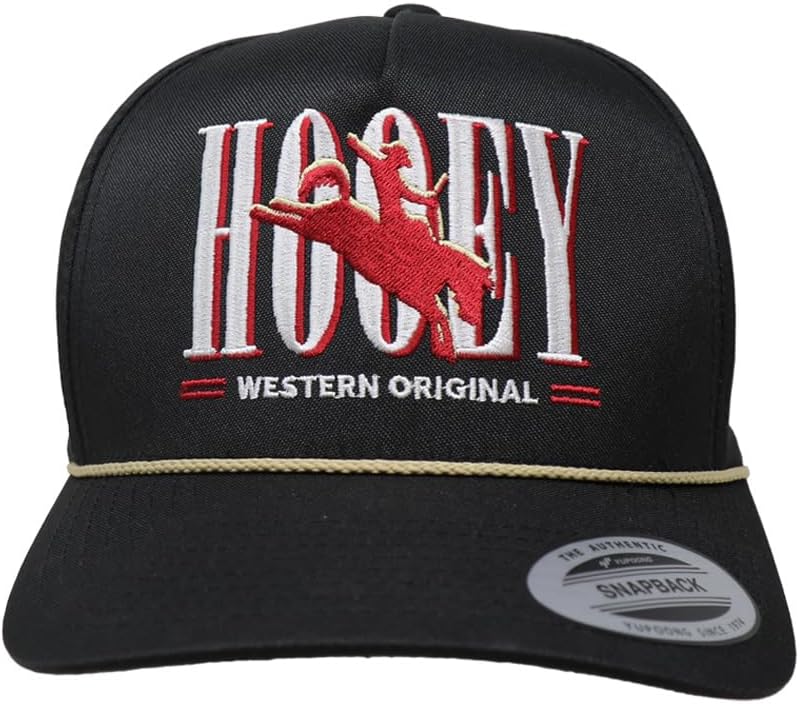 HOOEY Wild Ride Adjustable Snapback Rope Hat