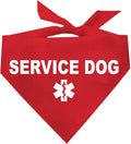 Service Dog Dog Bandana (Red, OS 307) GB