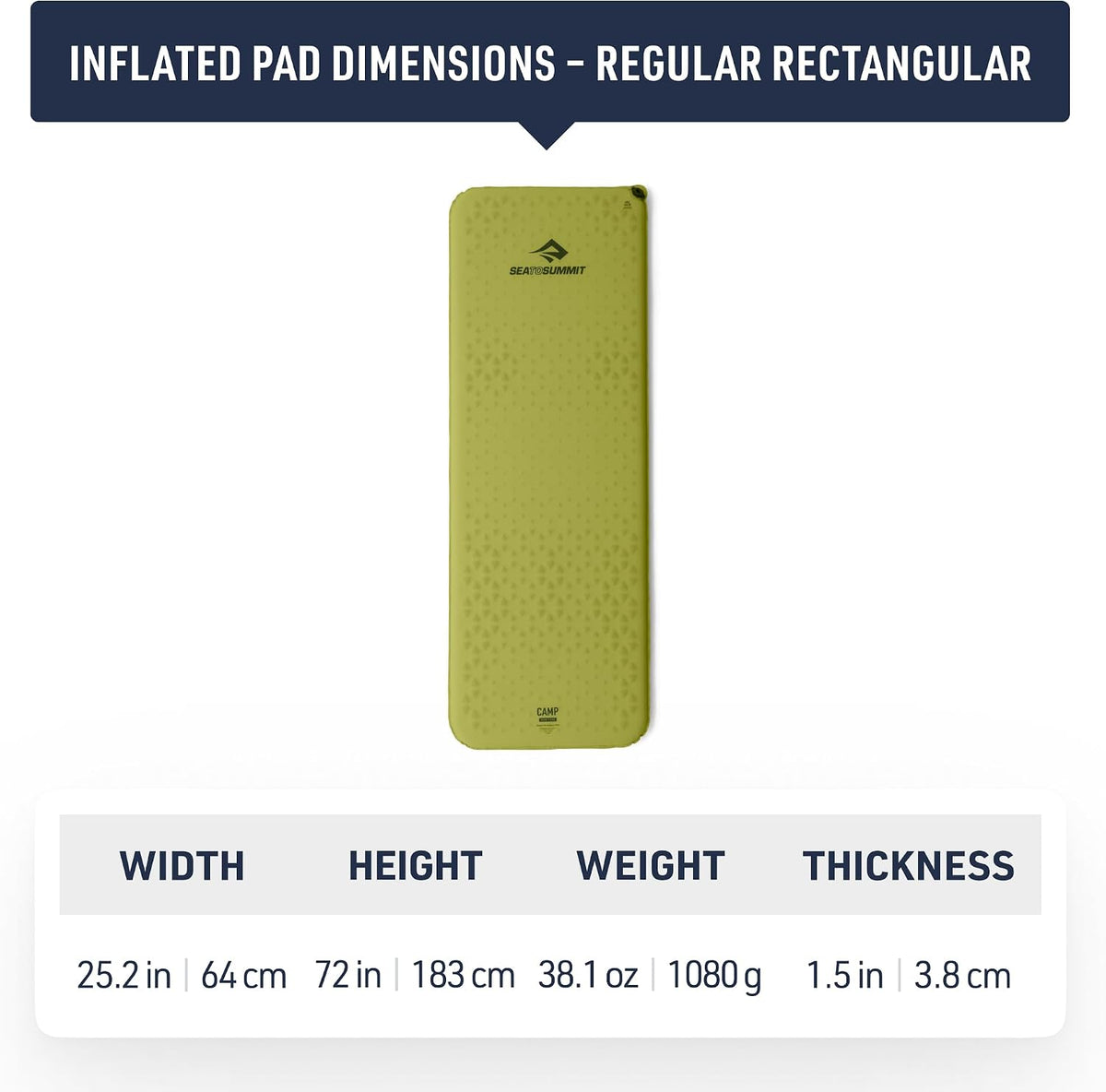 Sea to Summit Camp Plus SI Sleeping Mat, Rectangular/Regular