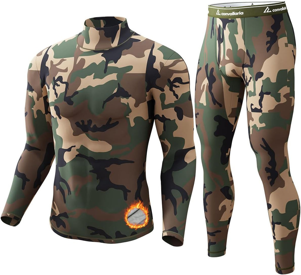 Thermal Underwear Long Johns for Men Cold Weather Base Layer Set