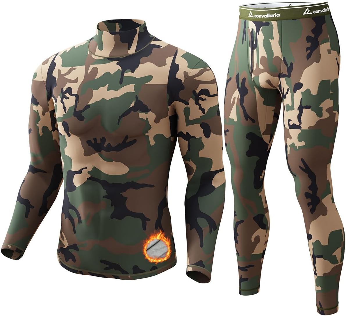 Thermal Underwear Long Johns for Men Cold Weather Base Layer Set