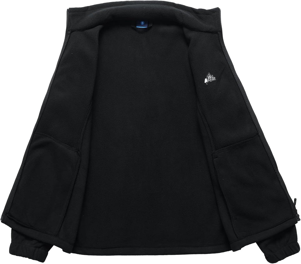 GIMECEN Women's Full Zip Soft Polar Fleece Jacket Outdoor Recreation Coat