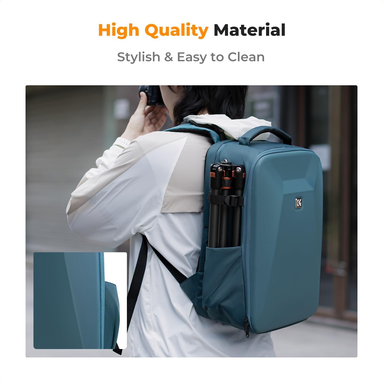 K&F CONCEPT Camera Backpack,Hardshell Photography DSLR Camera Bag