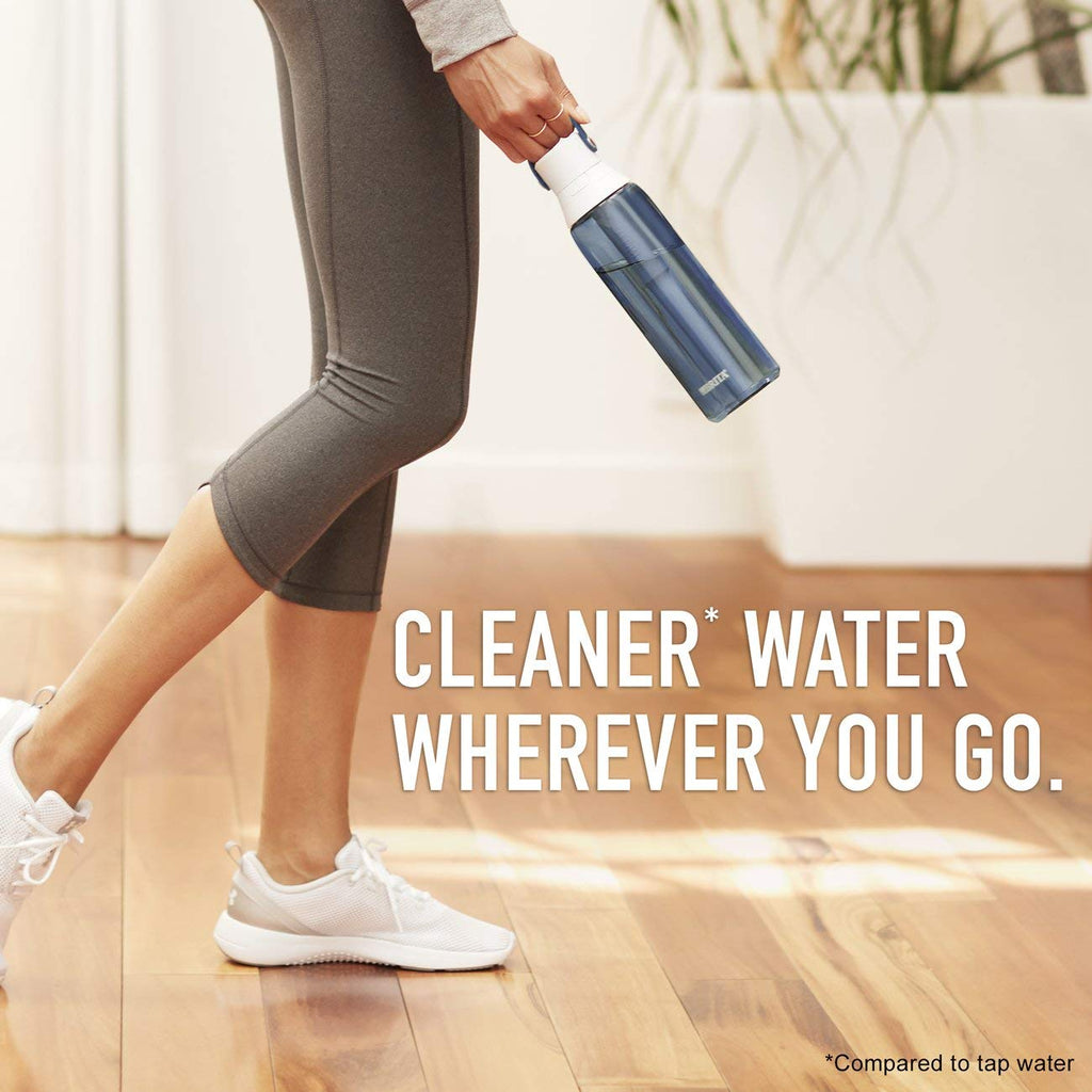 Brita 26 Ounce Premium Filtering Water Bottle with Filter - BPA Free - Night Sky