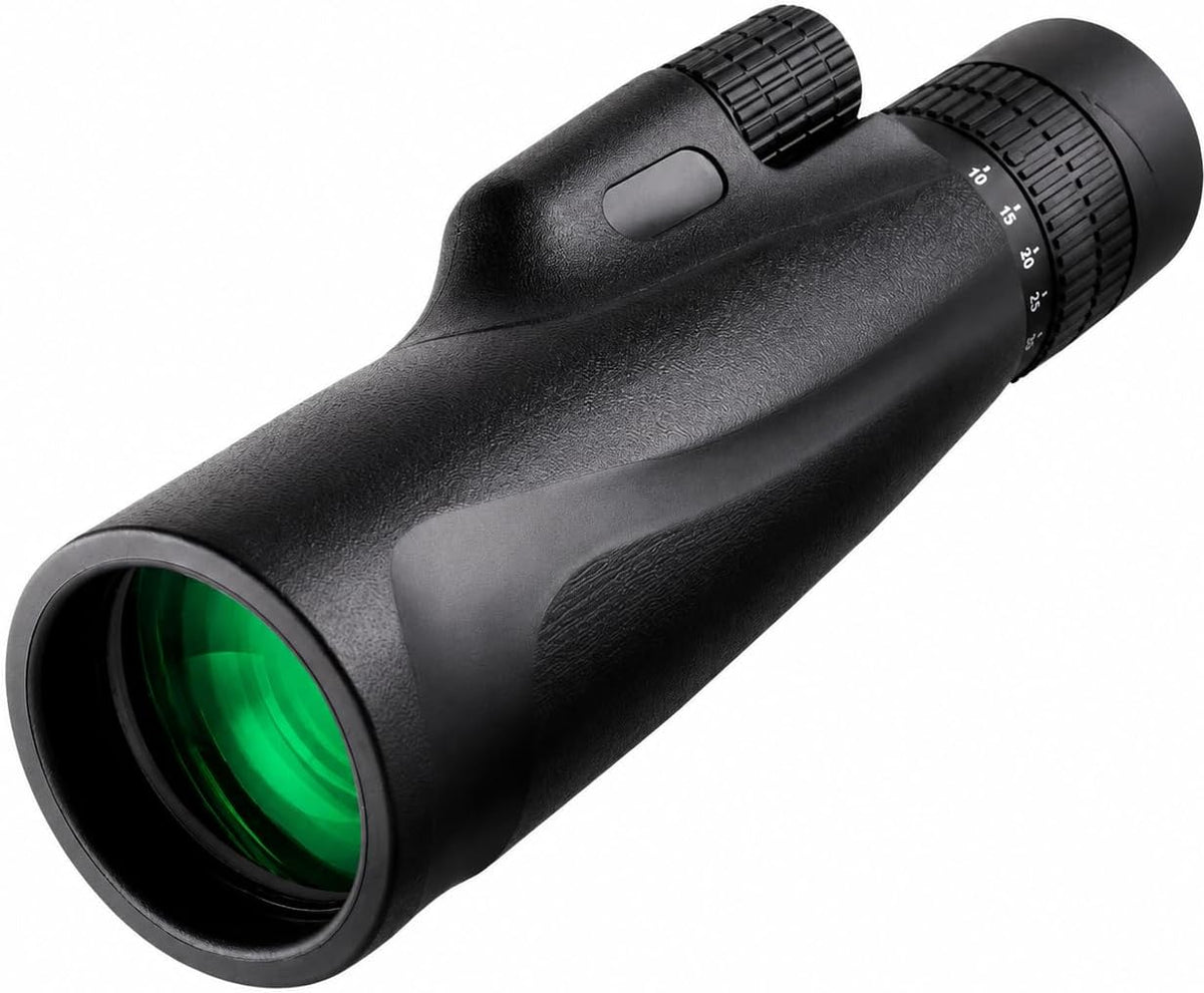 10-30x50 Zoom Monocular Telescope BAK4 FMC Lens for Adults