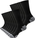 JOYNÉE 8 Pairs Mens Athletic Crew Socks Cushion Running Work Breathable Outdoor Socks for Men