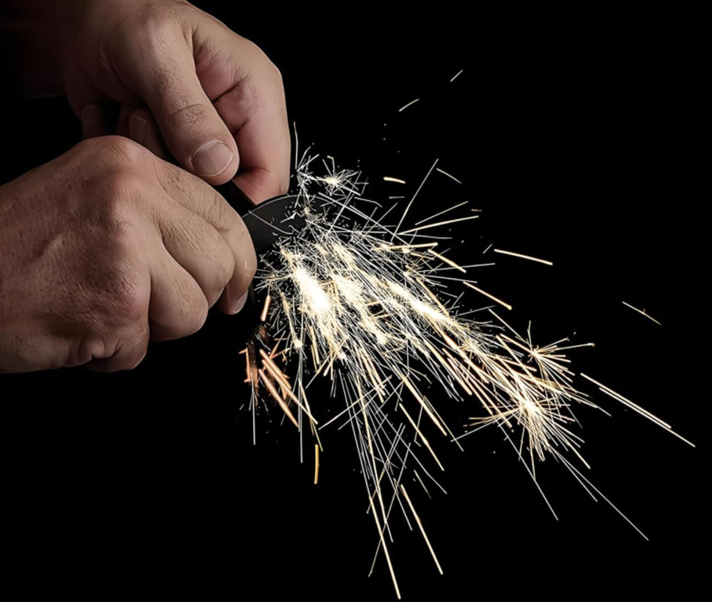 eGreen Magnesium Fire Starter: Waterproof Matches, Ferro Rod & Rope Options