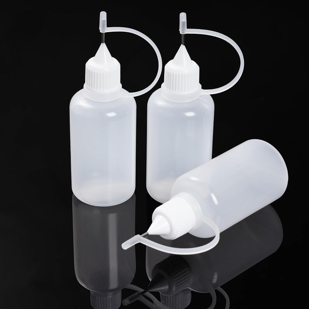 Bantoye 20 Pcs Needle Tip Glue Bottle Applicator, 30 ml