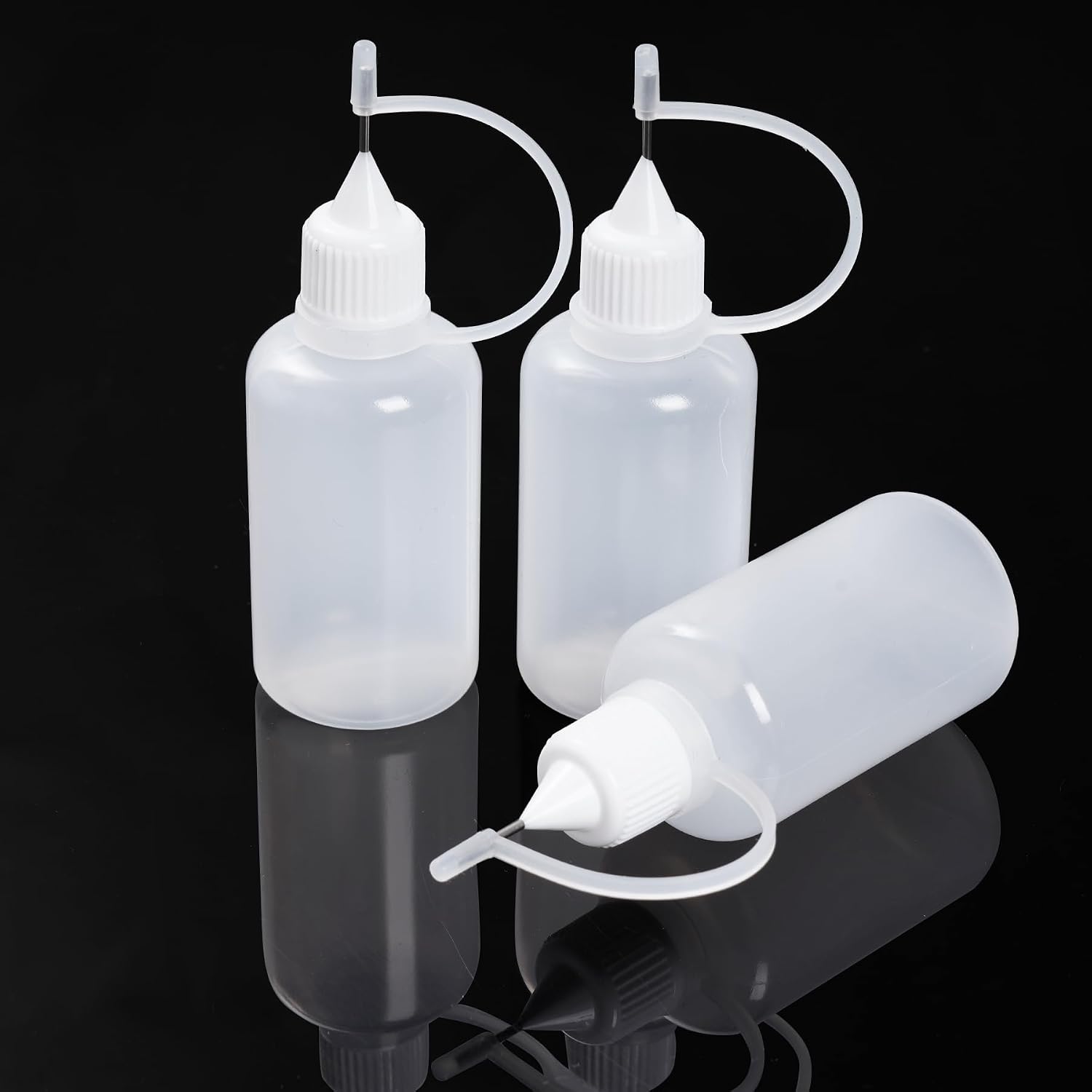 Bantoye 20 Pcs Needle Tip Glue Bottle Applicator, 30 ml