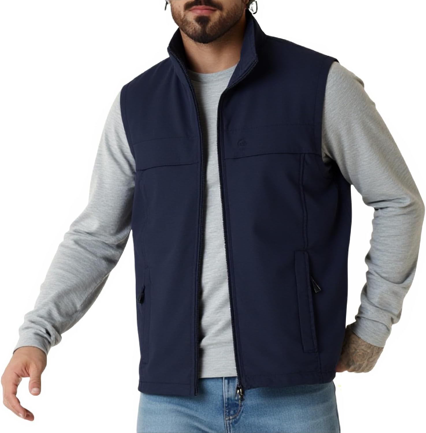 Men's Fishing Vest Utility Casual Lightweight Outdoor Vest Work Fish Photo Travel Sleeveless Jackets Vest