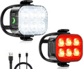 Zewdov Bike Lights for Night Riding, Rechargeable Bike Light Front and Back