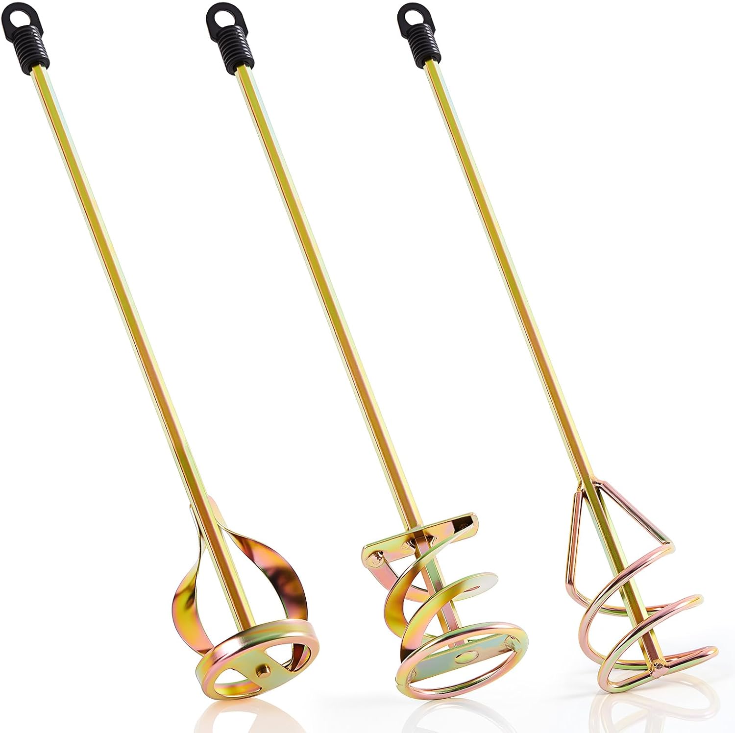 MorningRo 3 Pack Paint Mixer for Drill, Concrete Cement Mixer, White Zinc