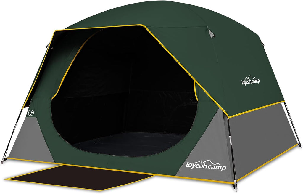 LOYEAHCAMP Tent 4/6 Person Blackout Camping Tent with Rainfly