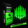 Emergency Glow Sticks with 12 Hours Duration, Individually Wrapped Industrial Grade Glowsticks for Survival Gear, Camping Lights, Power Outages and Military Use