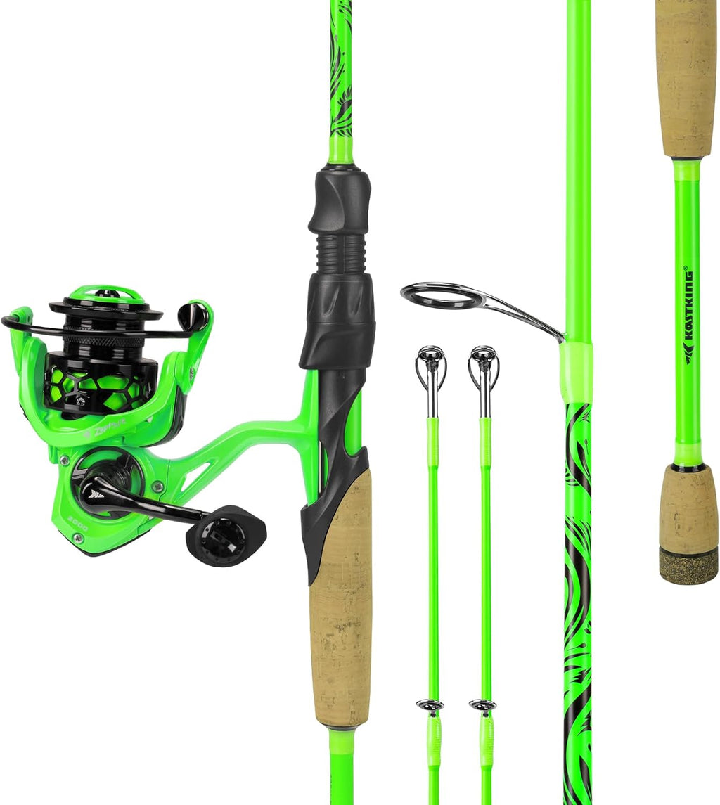 KastKing Zephyr Dual-Tip Baitcaster & Spinning Fishing Rod and Reel Combo