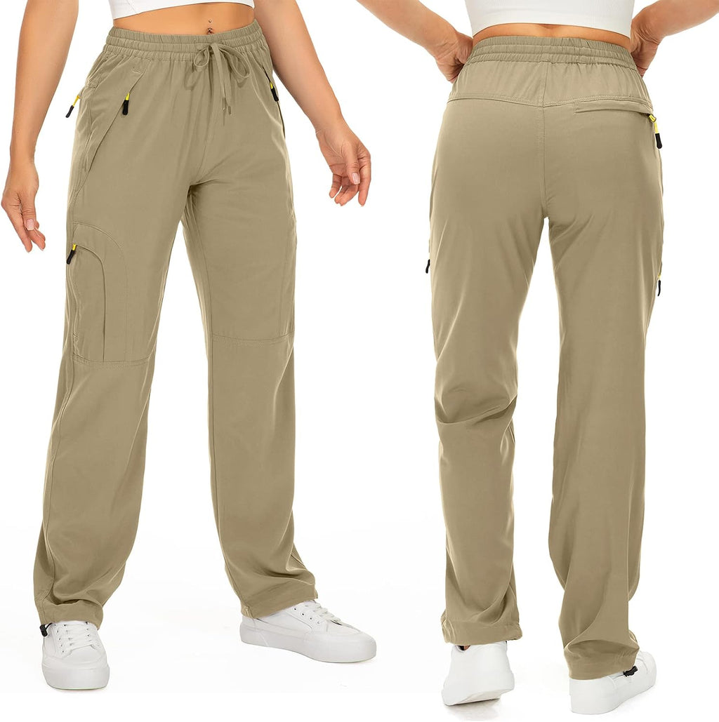 Toomett Women‘s Hiking Cargo Pants UPF 50 Quick Dry with Zipper Pockets