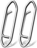 AMYSPORTS High Strength Fishing Snap Saltwater Stainless Connector Snaps Swivels Tackle Steel Power Fishing Clip Lure Quick Change White Nickel