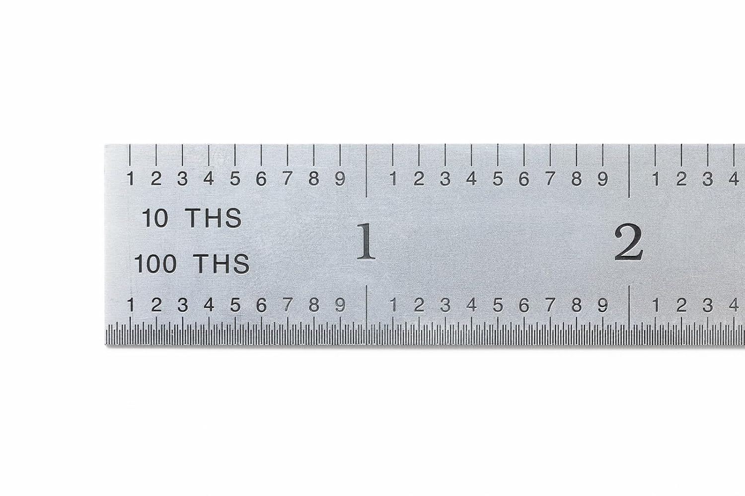 PEC Tools 24"/600mm Steel Rule, Slim & Flexible, Made in USA
