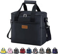 IKNOE 15L 24-Can Insulated Cooler Bag, Leak-Resistant Lunch Tote for Work