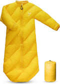 T40 Toddler Sleeping Bags Boys Girls | Ages 2-4 | Puffy Kids Sleeping Bag Camping Sleepovers |up to 46 in| Lightweight Compact Comfort for Indoor Outdoor Machine Washable (Yellow)