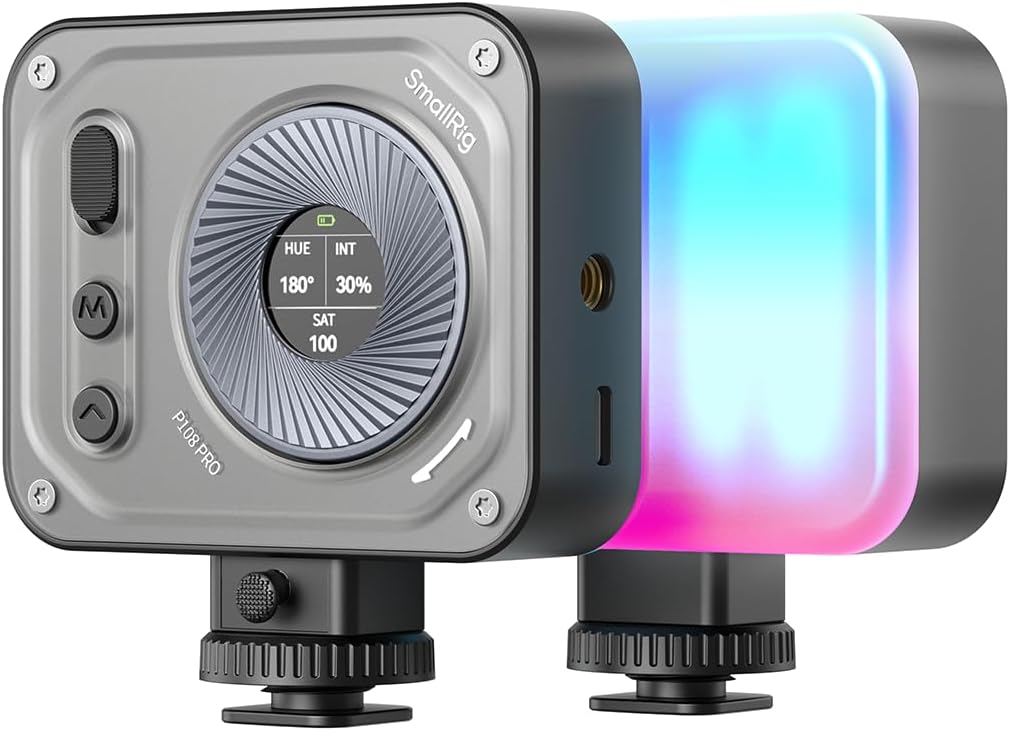 SmallRig RM120 RGB LED Video Light Panel, 7W Portable Metal Camera Light