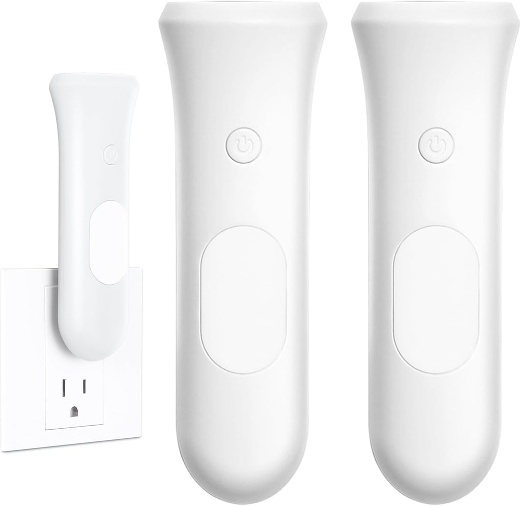 ROSSEX 4 in 1 Emergency Lights for Home Power Failure, 2 Pcs Rechargeable LED Flashlight Plug in Wall, Automatic Turn-On Power Outage Night Light Flashlight for Hurricane Preparedness Items