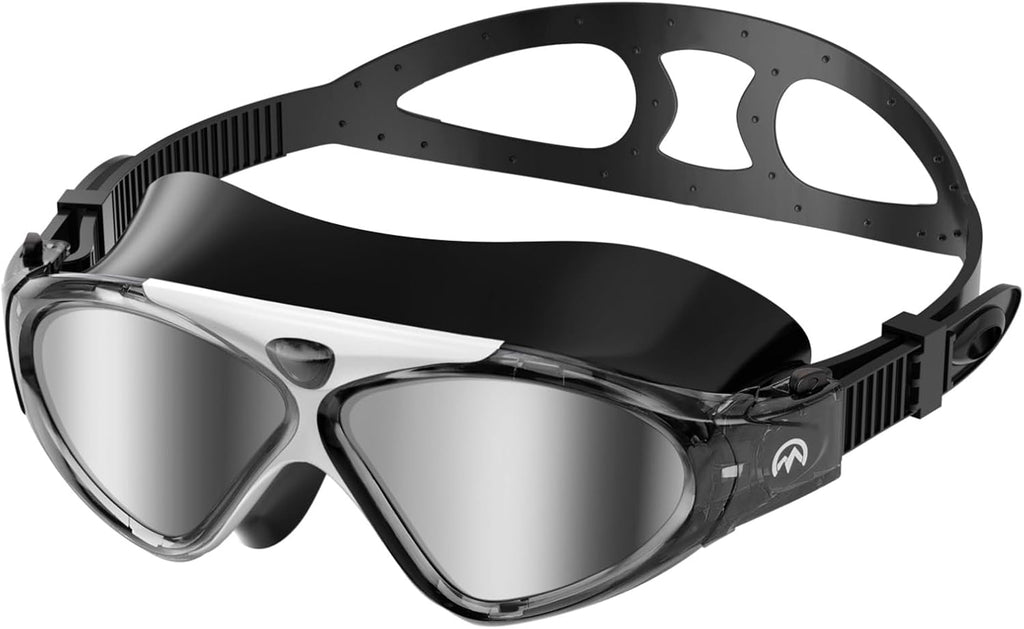 OutdoorMaster Swim Mask, Wide View Swim Goggles for Adult Men Women