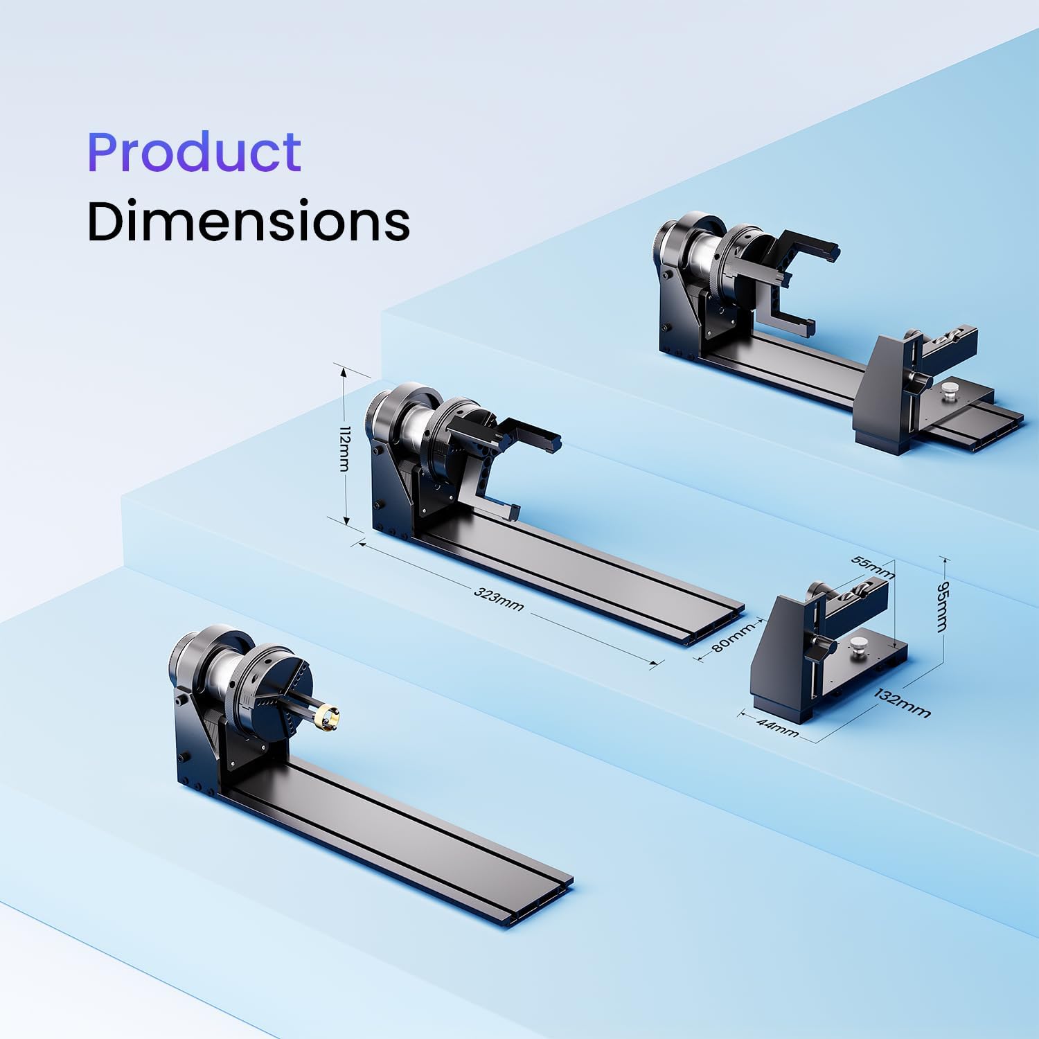 Longer RAY5 Laser Engraver with Air Pump,20W Output,24000mm/min High Speed,3.5” Touch Screen,High Precision Laser Cutter and Engraver for Wood,Acrylic,Cylindrical Objects,Working Area 15.75" x 14.37"