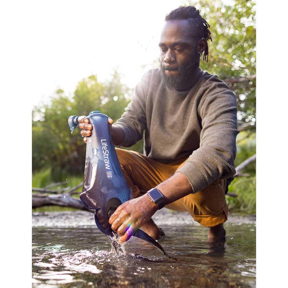 LifeStraw Peak Compact Gravity Water Filter, 3 L, Mountain Blue