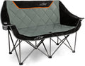 FAIR WIND Oversized Fully Padded Camping Double Chair Folding Loveseat