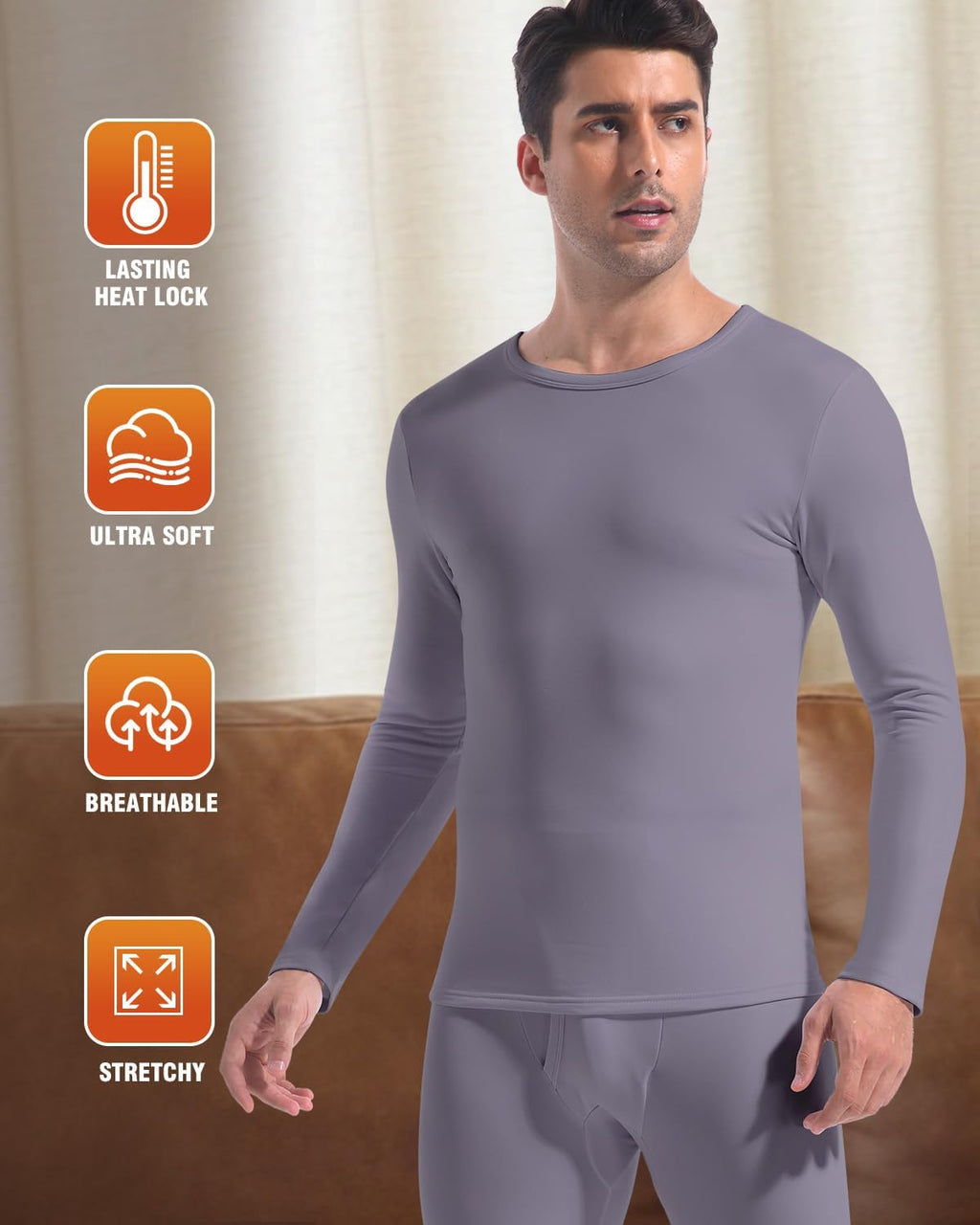 Thermal Underwear Long Johns for Men Cold Weather Base Layer Set