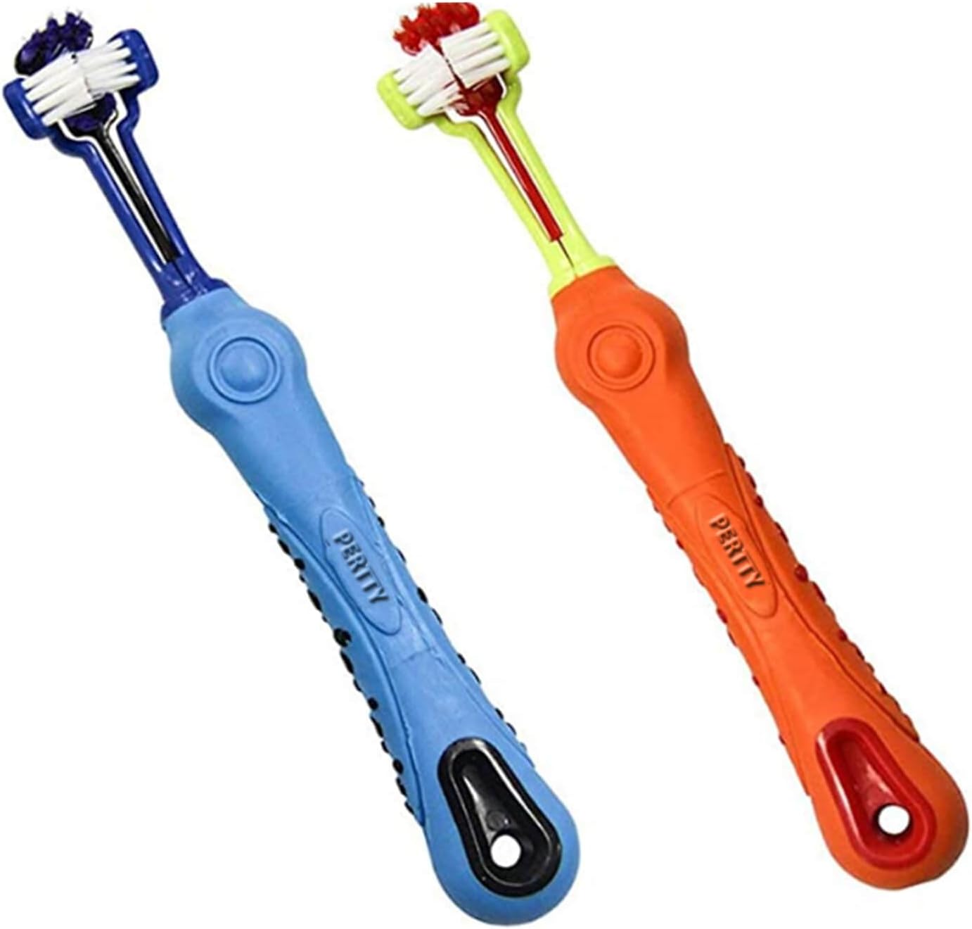 Orgrimmar 8 Pcs 3-Sided Pet Toothbrush Dog Cat Mouth Dental Teeth Care