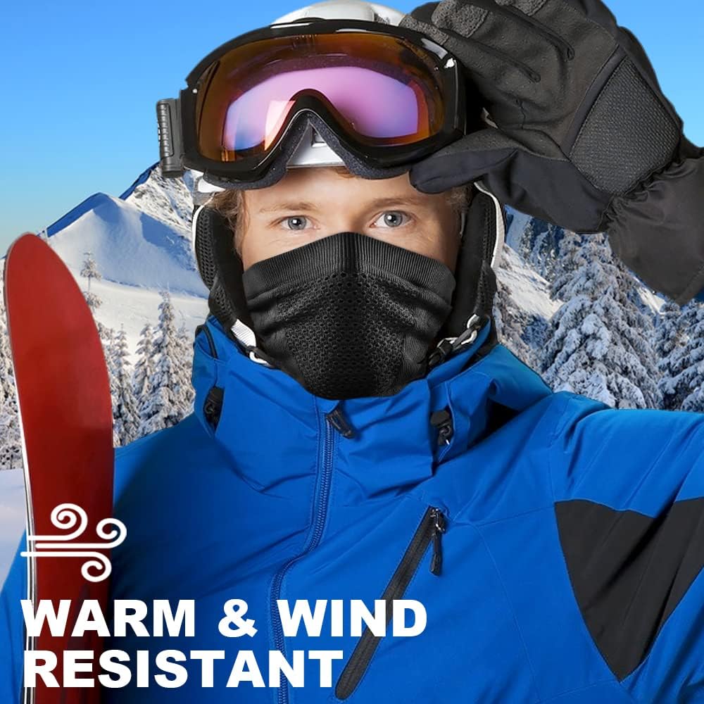 WTACTFUL 1-2 Pack Winter Neck Gaiter Neck Warmer Ski Mask for Men Women