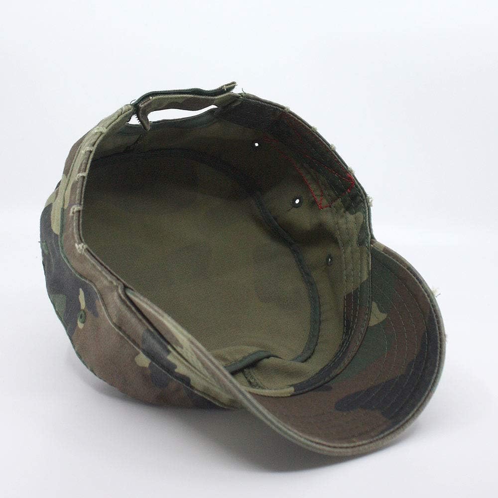 The Vintage Year Washed Cotton Distressed Cadet Hat - Tactical Military Baseball Cap for Men & Women, Outdoor Casual Wear