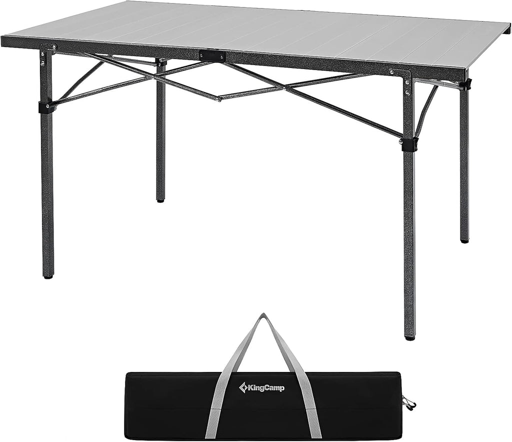 KingCamp Large 53.5" Folding Camping Table, 265 LBS Heavy Duty Table