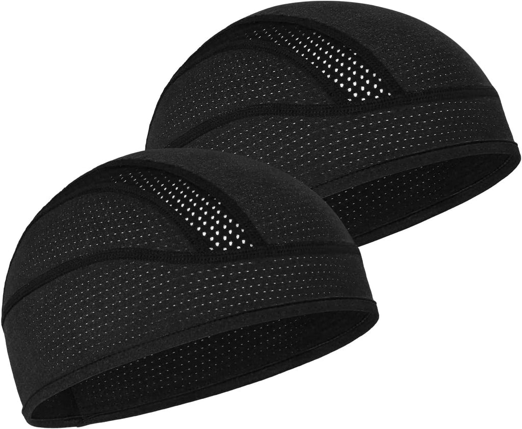 MELASA Cooling Skull Cap Breathable Mesh Sweat Control Helmet Liner for Men