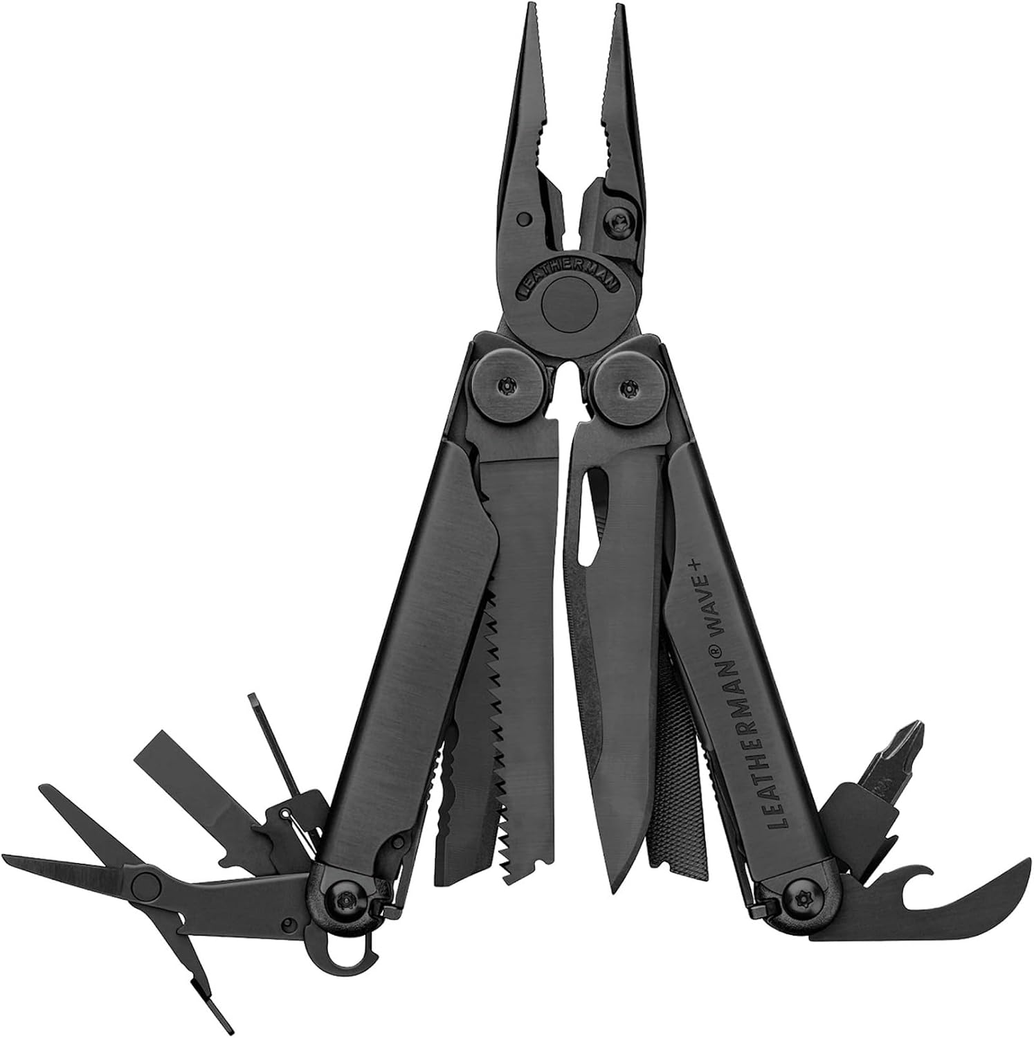 LEATHERMAN Wave Plus 18-in-1 Multi-Tool, DIY and Outdoors, Black