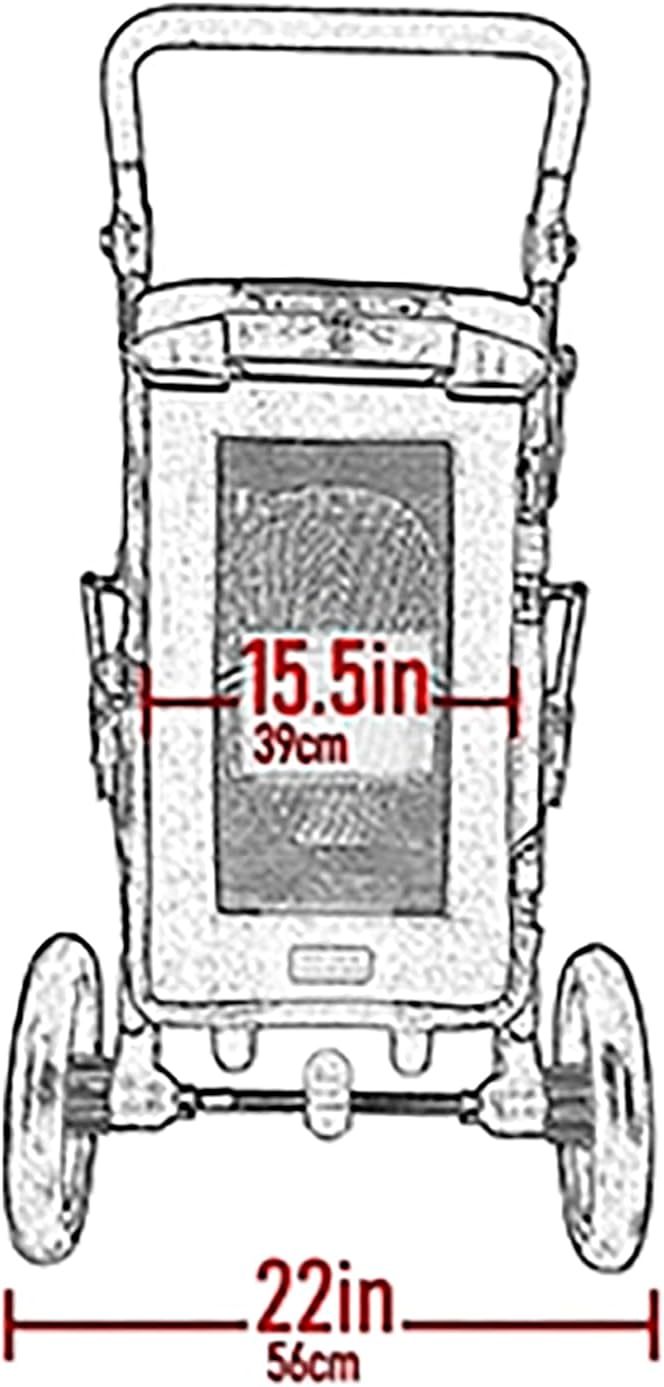 Pet Gear No-Zip Excursion Pet Stroller, Dark Platinum