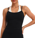 Aoxjox Women's Dual Core Bra & Tank Top Separable 2-Piece Set