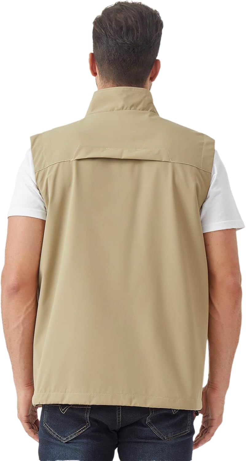 Men's Lightweight Outerwear Vest Softshell Sleeveless Jacket