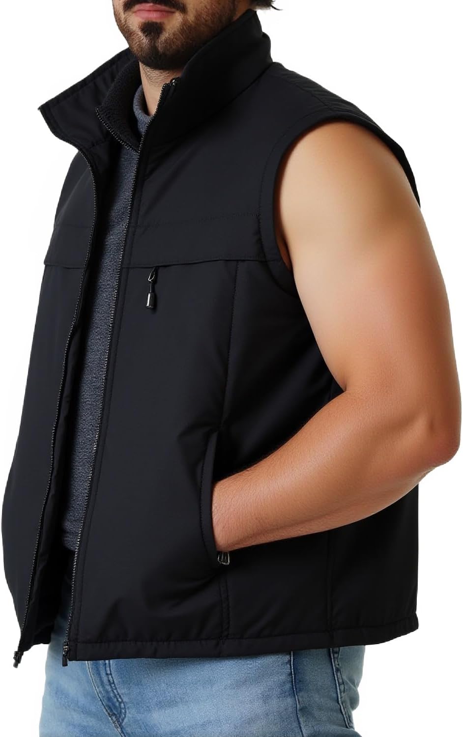 Men's Fishing Vest Utility Casual Lightweight Outdoor Vest Work Fish Photo Travel Sleeveless Jackets Vest