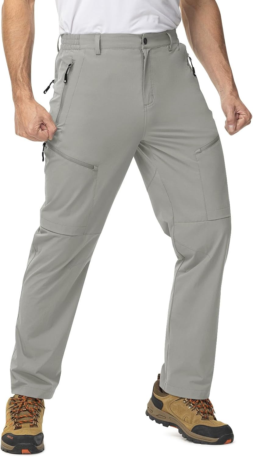 TBMPOY Mens Hiking Pants Lightweight Water Resistant Travel Outdoor Fishing