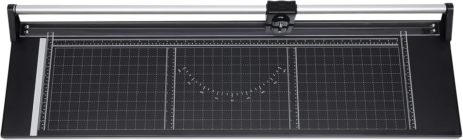 Precision Manual Rotary Paper Trimmer 36 inch Sharp Photo Paper Rolling Cutter Heavy Duty