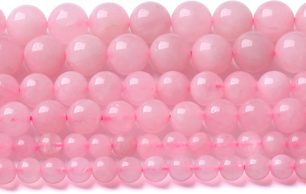 12MM 32PCS Natural Stone Brazilian Rose Quartz Crystal Beads for Jewelry Making DIY Bracelet